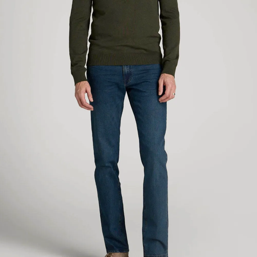 Men's Clean Line Tapered Cotton Stretch Jeans
