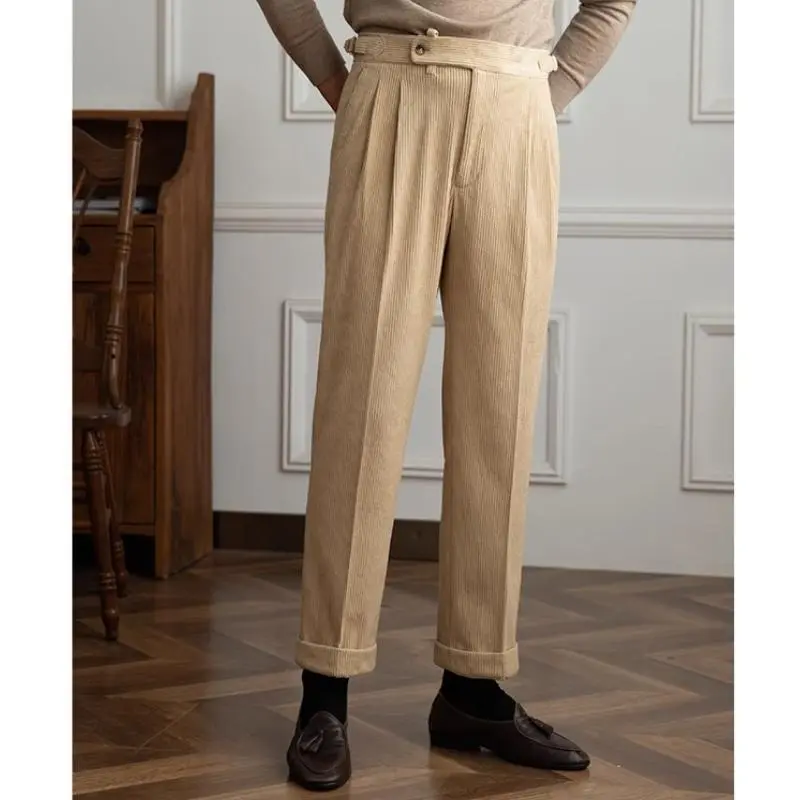 Corduroy Straight Pants