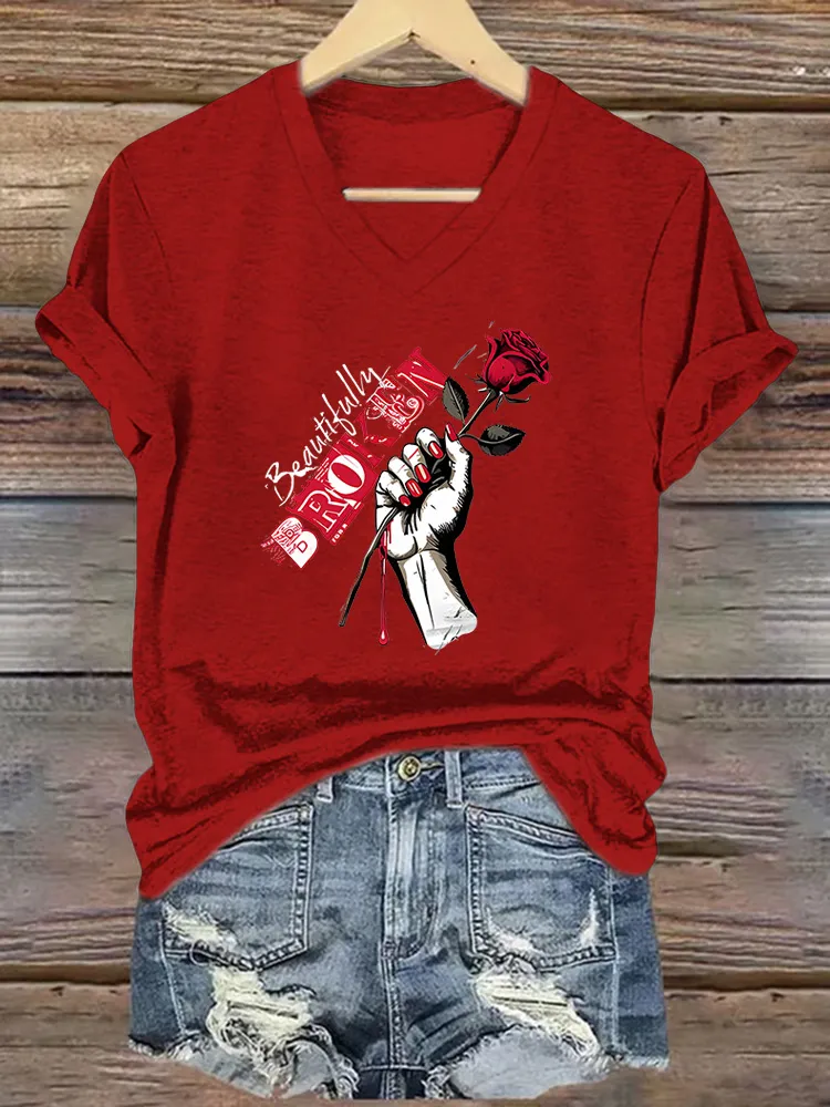 Women's Beautifully Broken Short-Sleeved T-Shirt