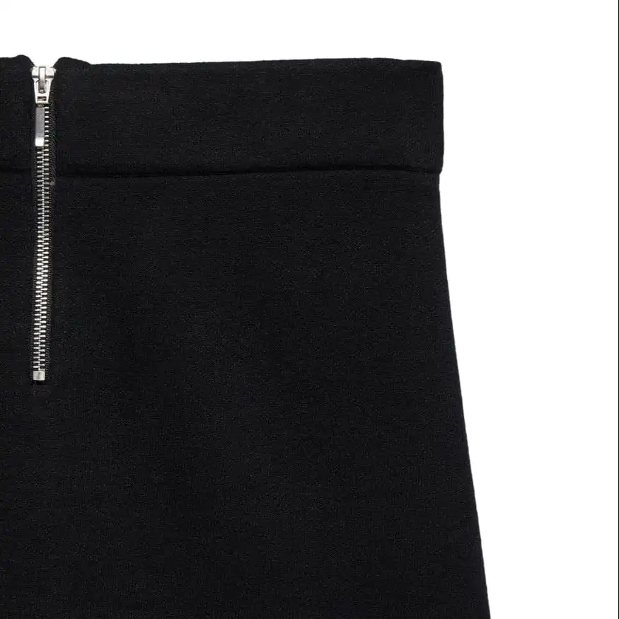 Flared Knit Mini Skirt