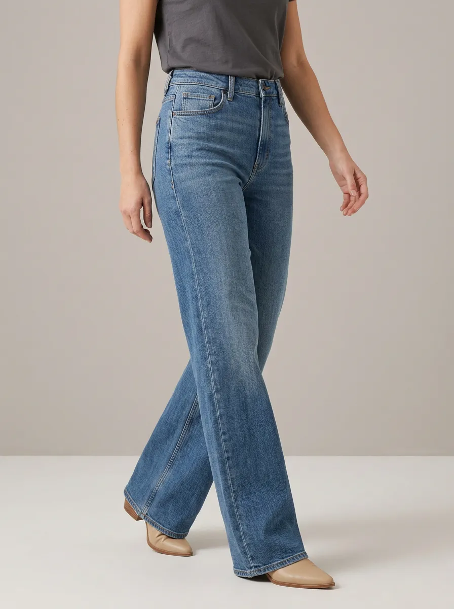 Everyday Wide-Leg Denim Jeans