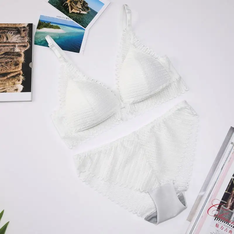 Front-Closure Brazilian Lace Lingerie Set
