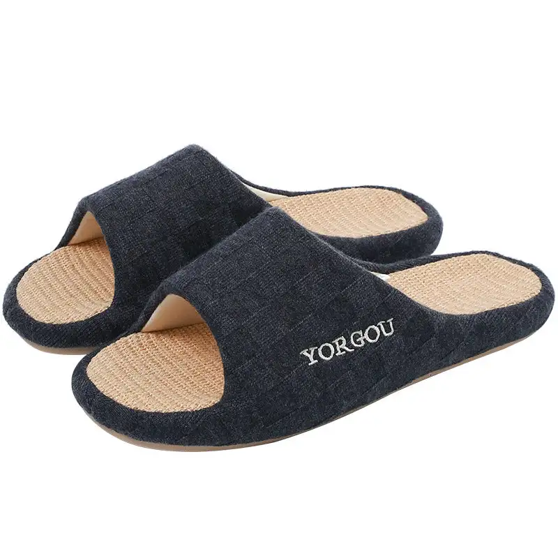 Woven Upper Soft Home Slippers