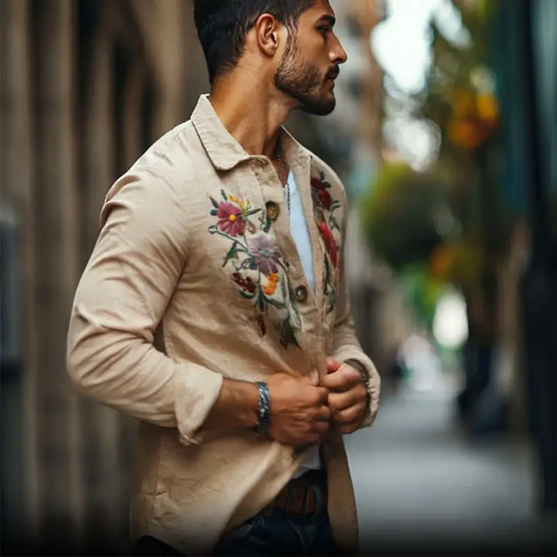 Rugged Work Linen Shirt
