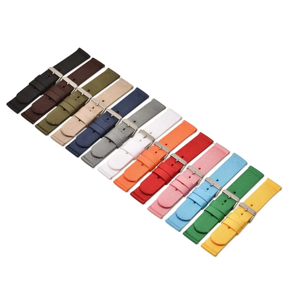 Nylon Watch Strap Replacement Band – Adjustable Sport Wristband