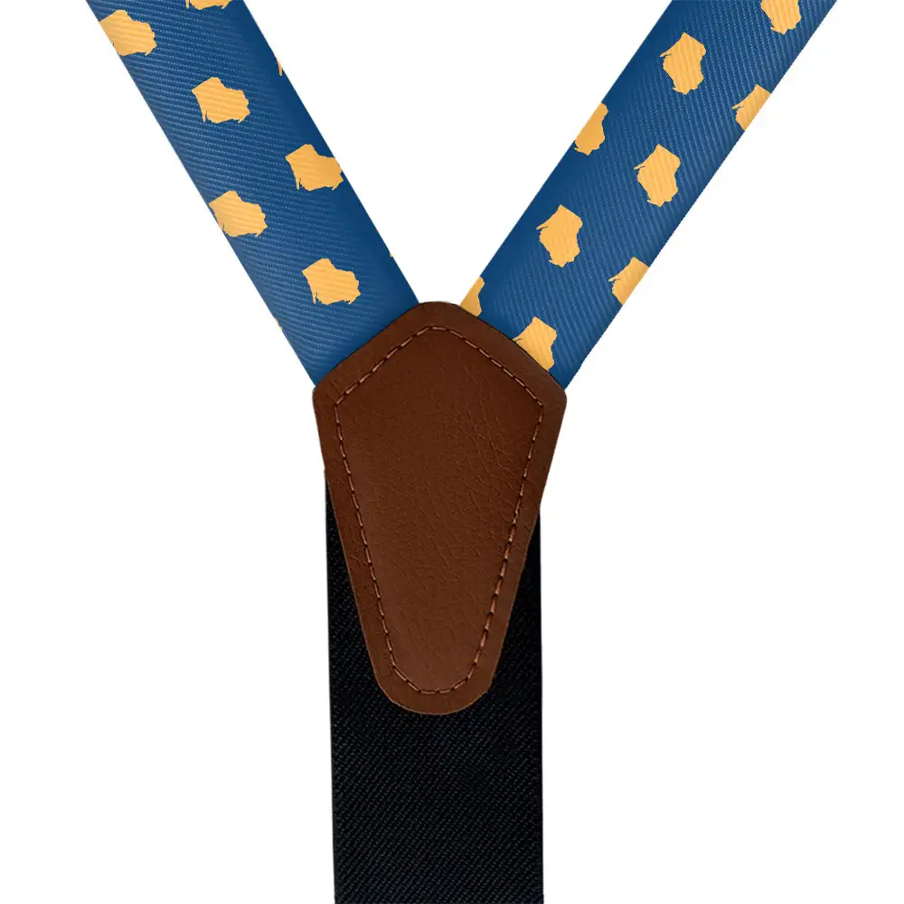 Repeating Contour Motif Suspenders