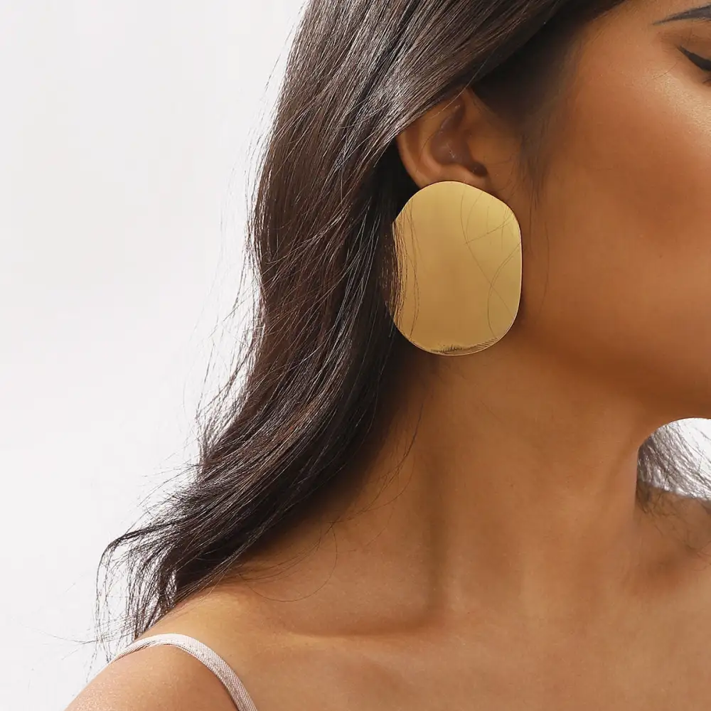 Artful Retro Circle Earrings