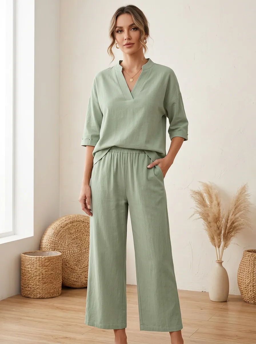 Easy-Wear Women's V-Neck Shirt