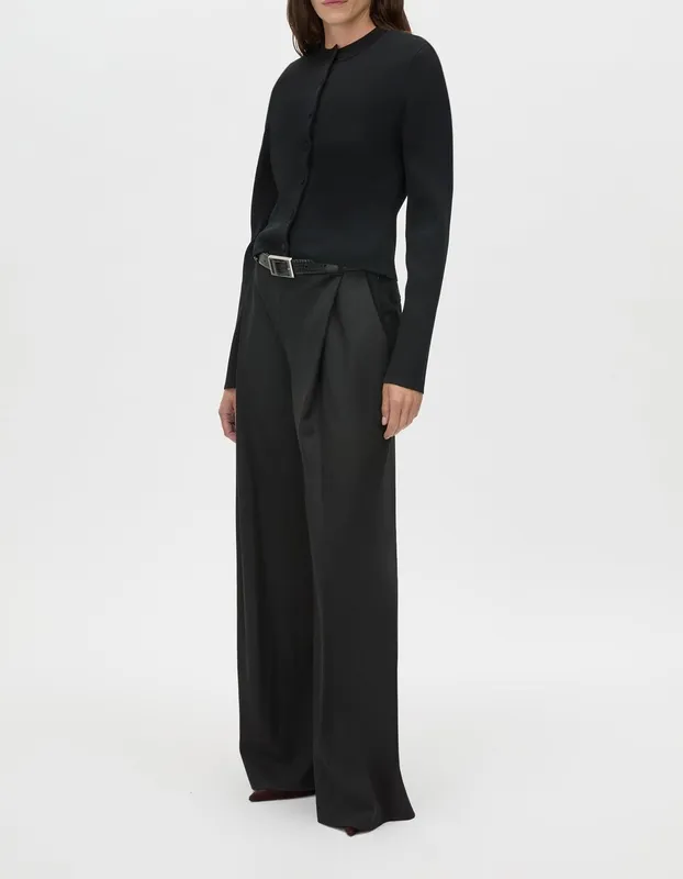 Black Knit Cardigan