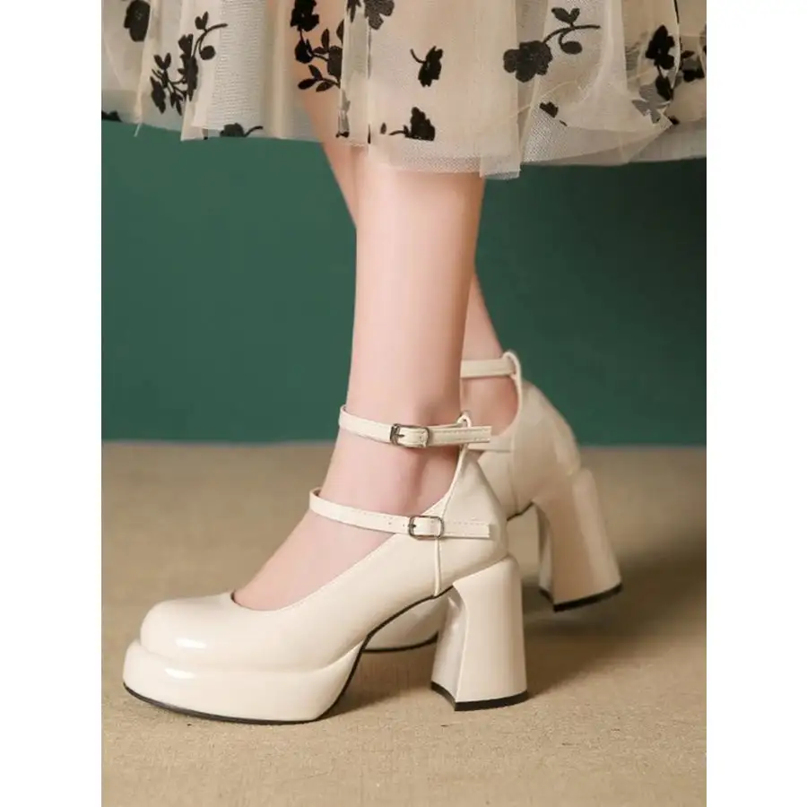 Patent Leather Mary Jane Platform Pumps