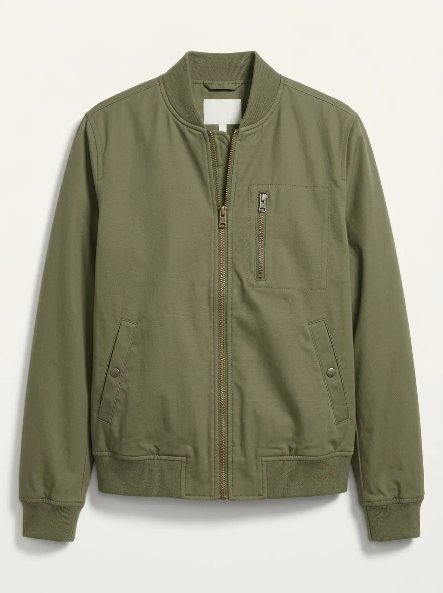 Classic Bomber Zip-Front Women's Casual Jacket