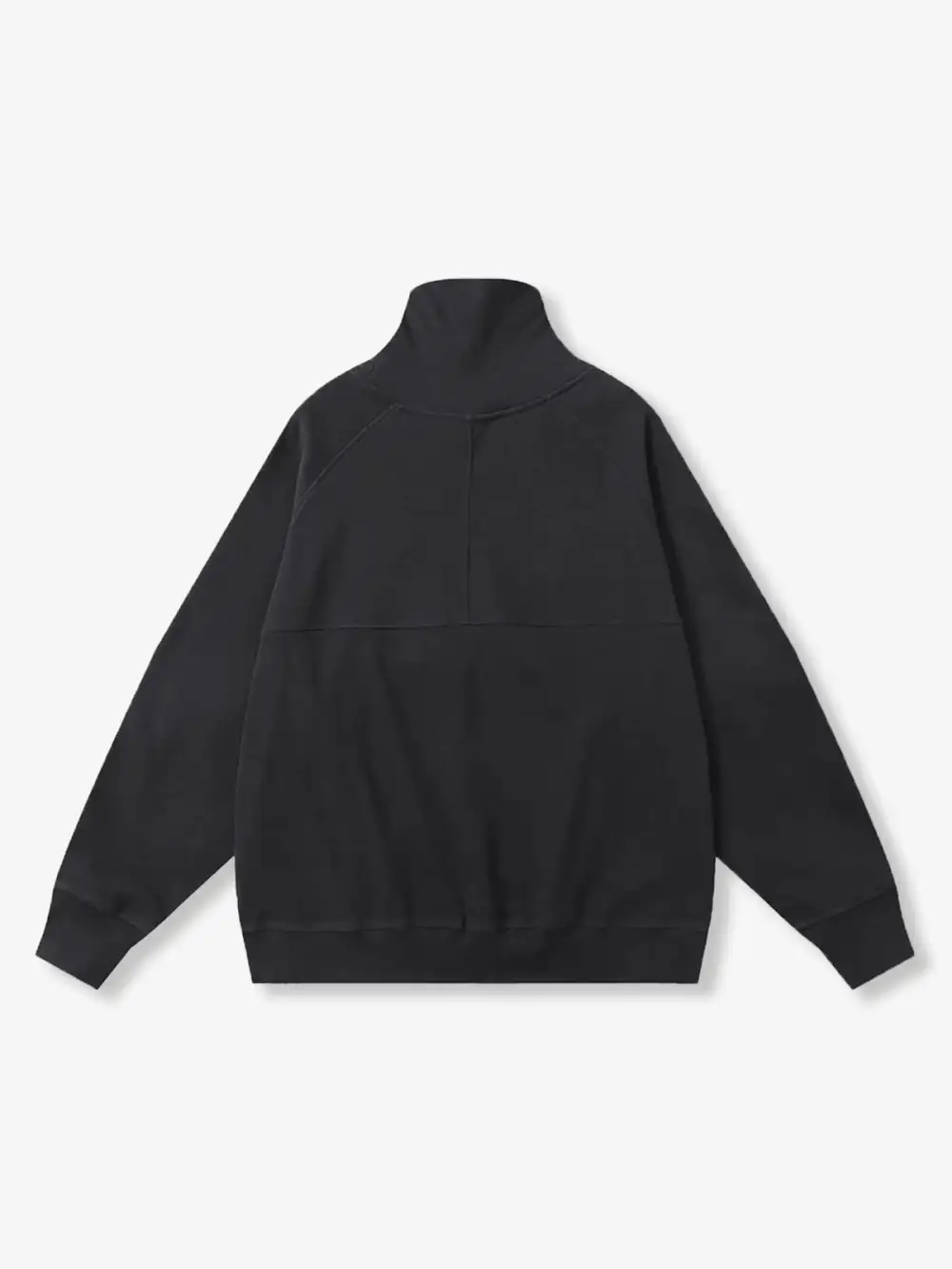 Plain Dralon High Neck Sweatshirt