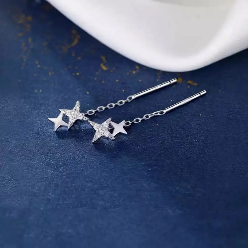 Women's Longline Star Earrings