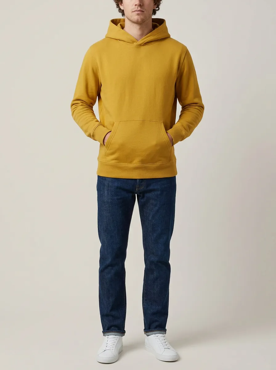 Men's Understated Printed Hoodie