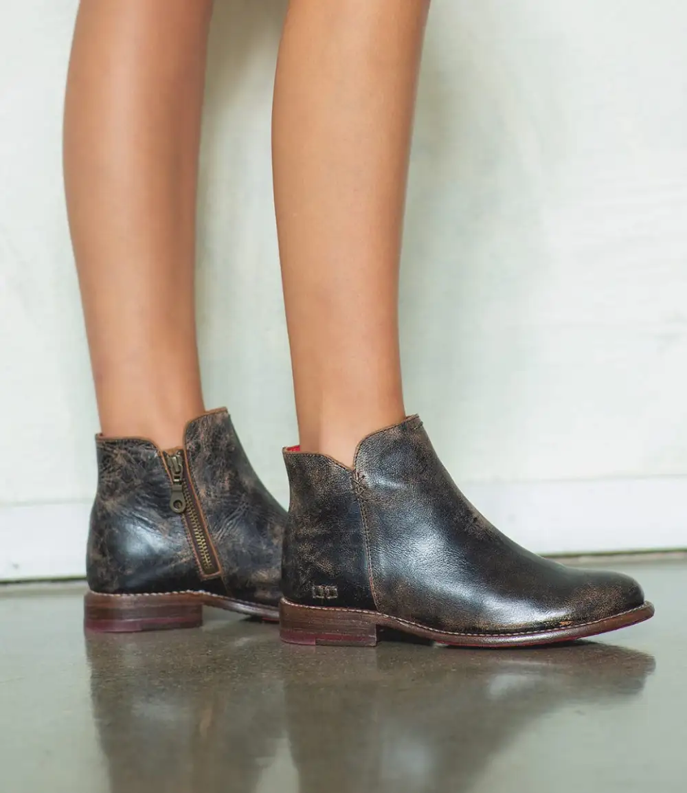 Side-Zip Streamlined Ankle Boots