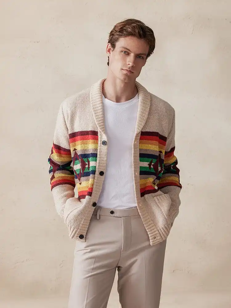 Soft Knit Double Breasted Cardigan Sweater