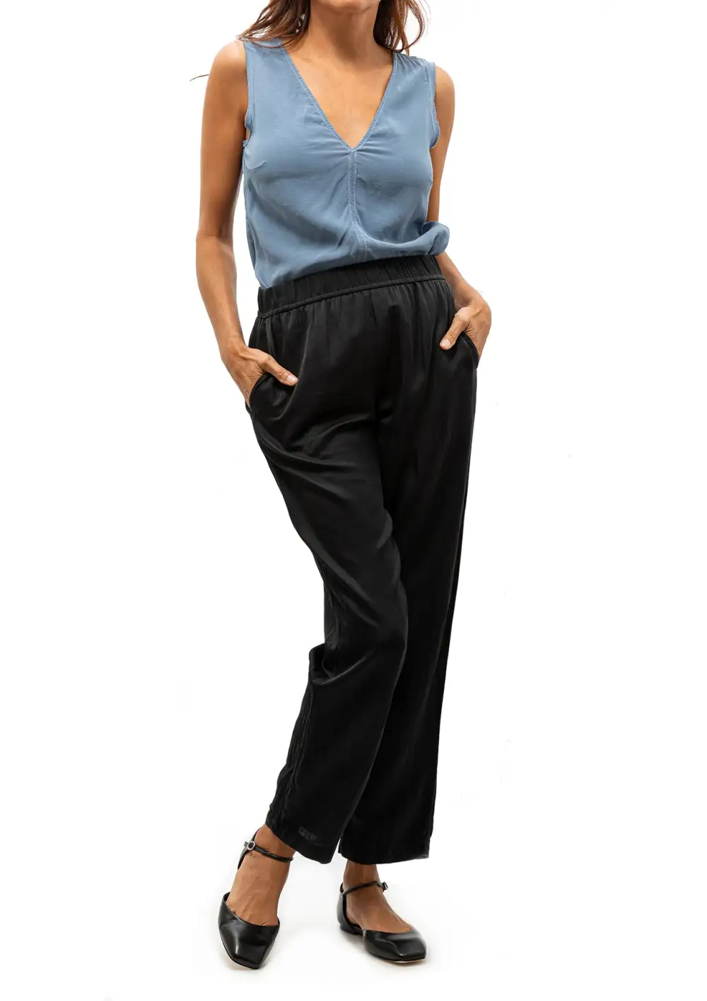 Silk Sleeveless Tank Top