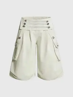 Contemporary Wide-Leg Shorts