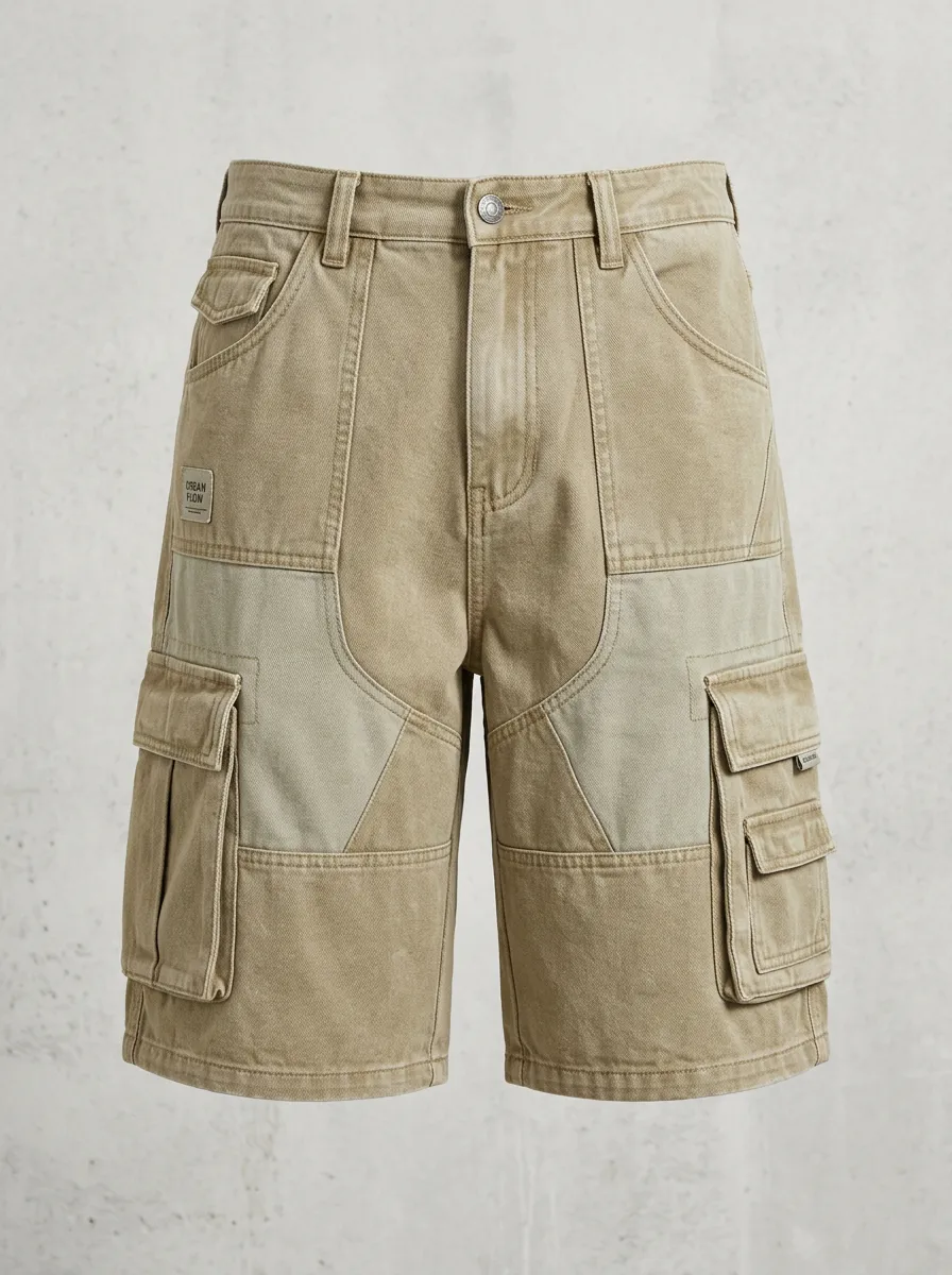Utility Cargo Multi-Pocket Men's Cargo Shorts