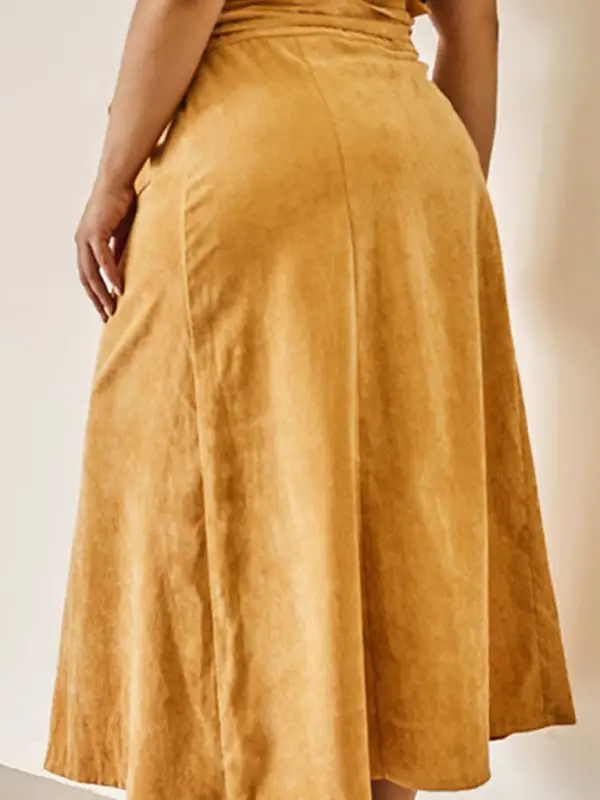 Loose Graceful Fitted Skirt