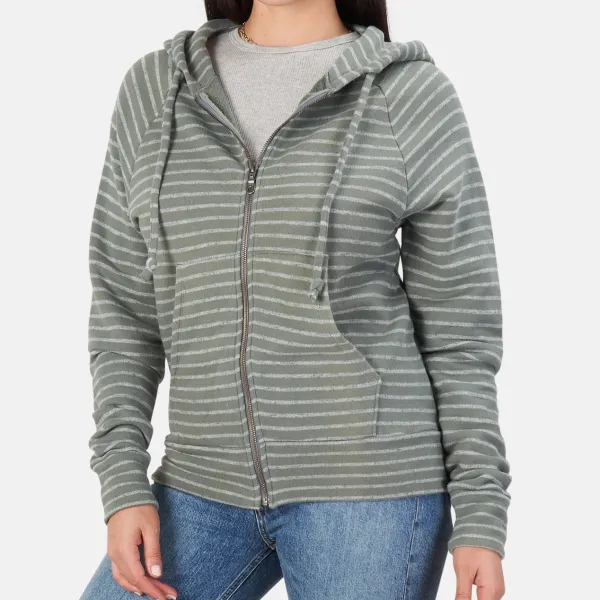 Long Sleeve Cotton Zip Hoodie