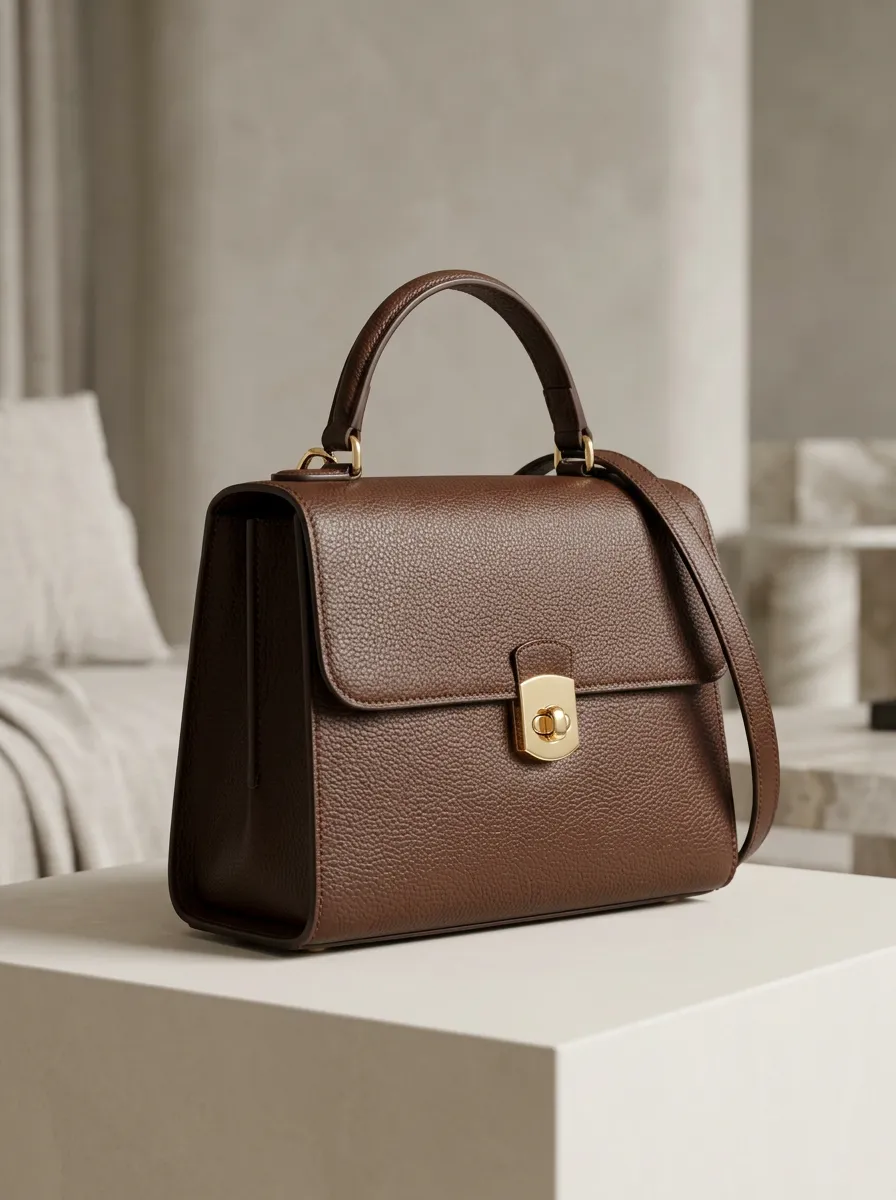 Textured Women's Top-Handle Handbag