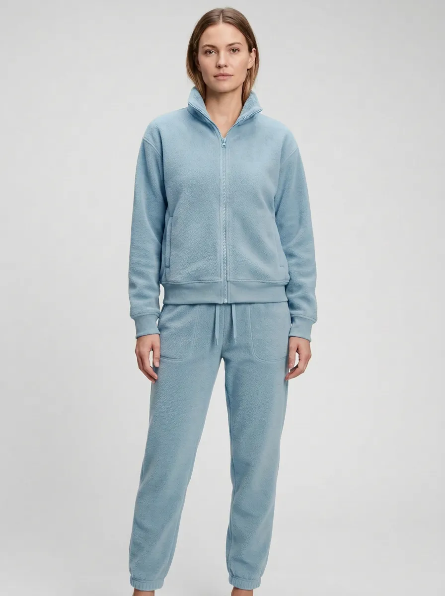 Women's Full-Zip Fleece Jacket And Jogger Set