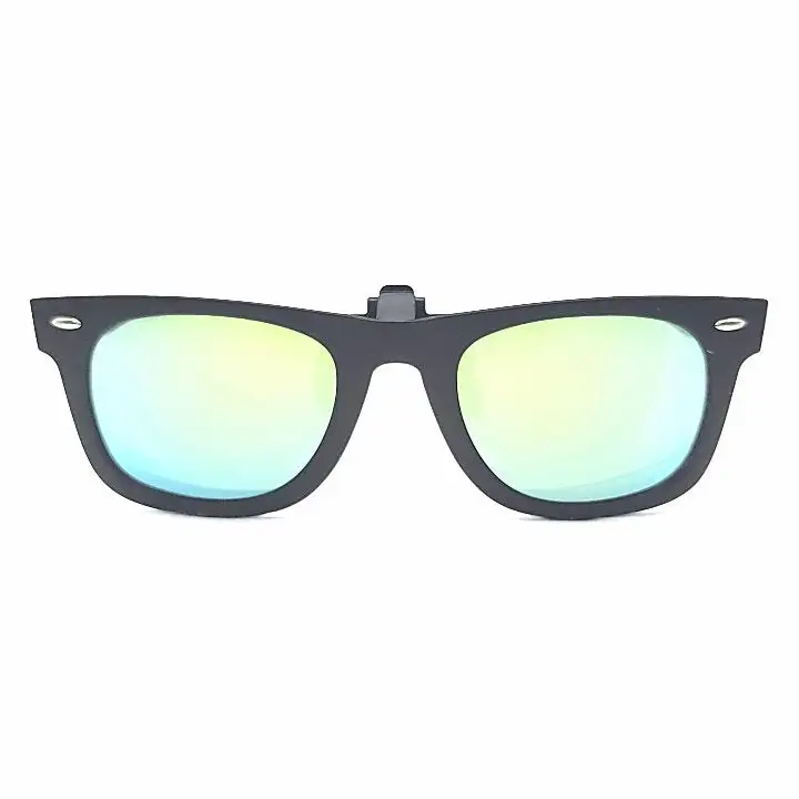 60mm Wayfarer Polarized Full-Frame Clip-On Sunglasses