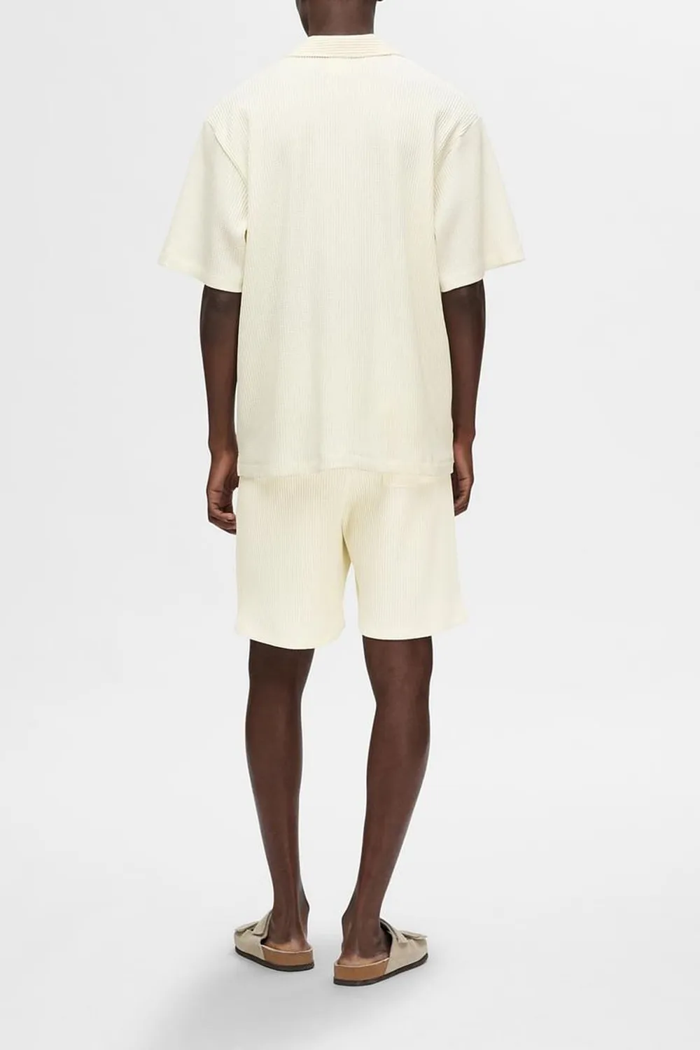 Casual Cuban Collar Co-ord Set Shirt