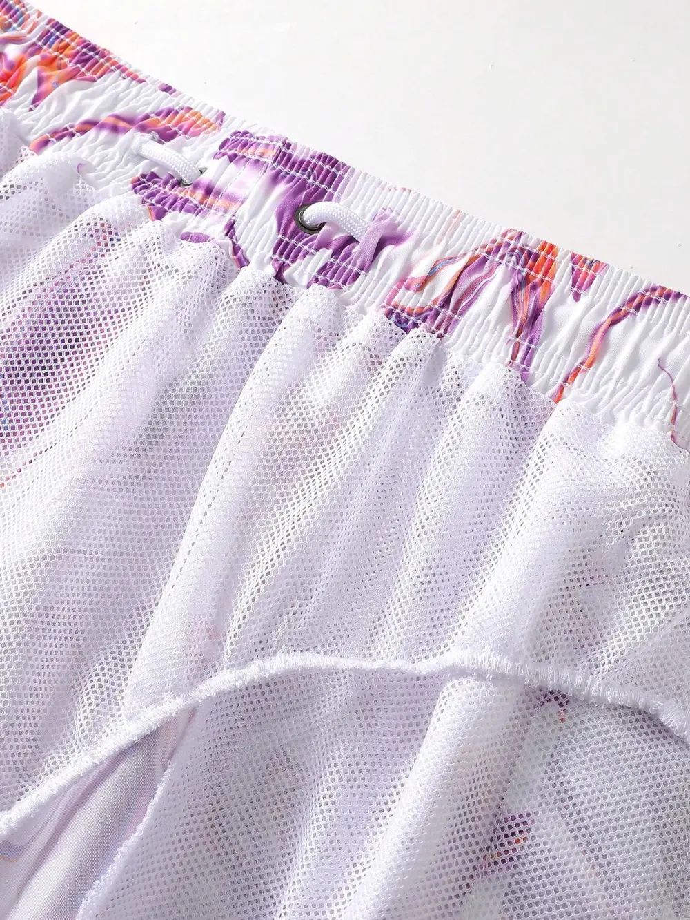 Men's Allover Print Drawstring Pocket Beach Shorts