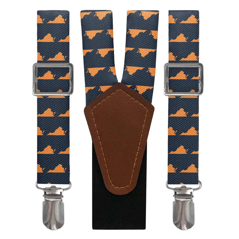 Repeating Graphic Motif Suspenders