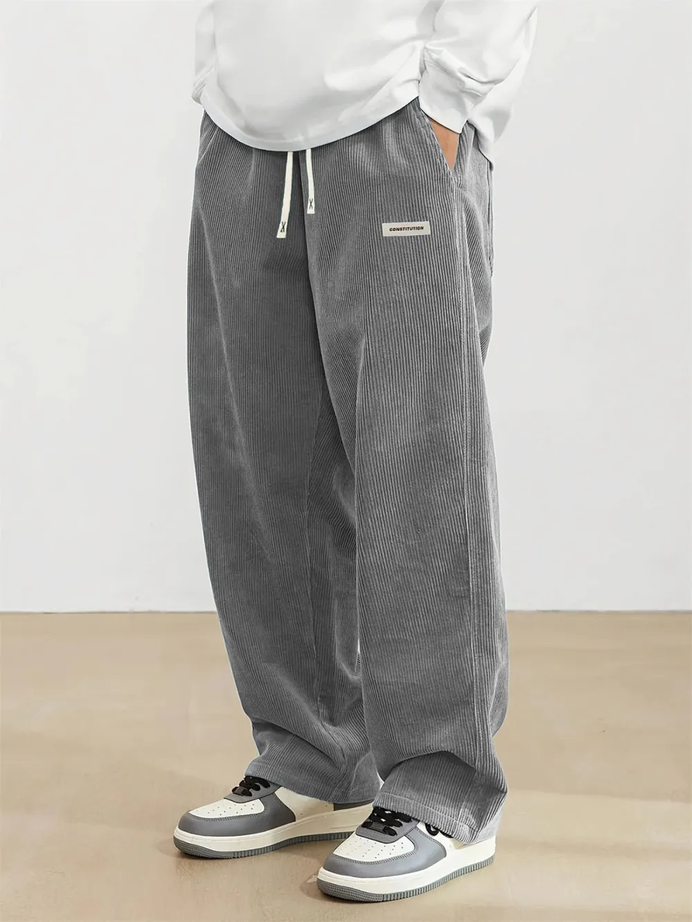 Everyday Corduroy Seamed Detail Trousers