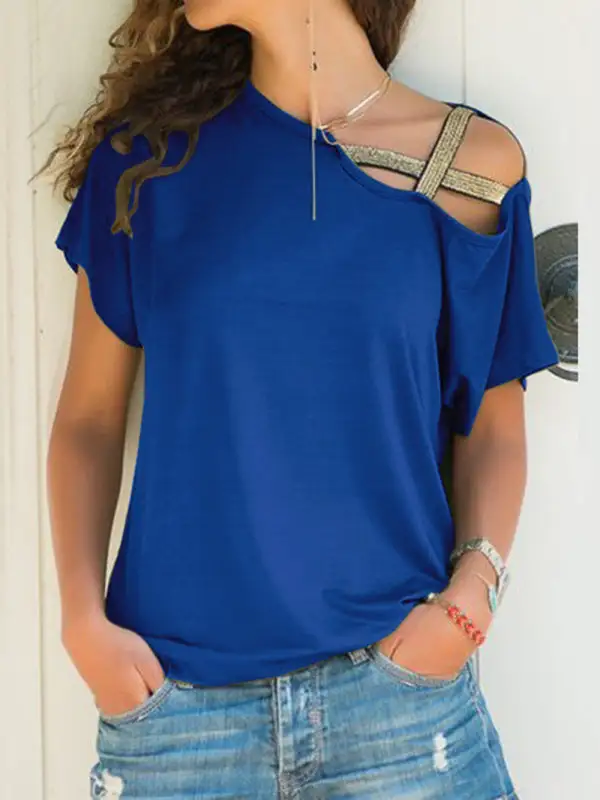 Refined Short-Sleeve Knit T-Shirt