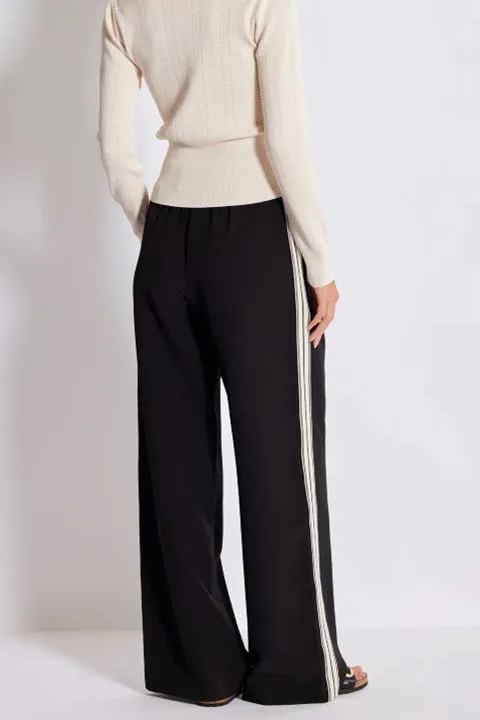 Black Elastic Waist Pull-On Pants