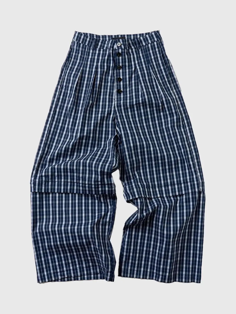 Layered Plaid Pants