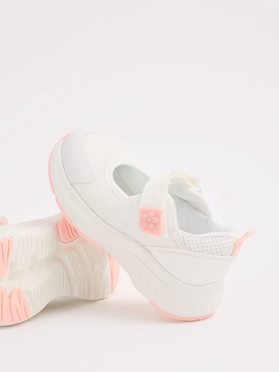 White Mesh Mary Jane Trainers detail 1