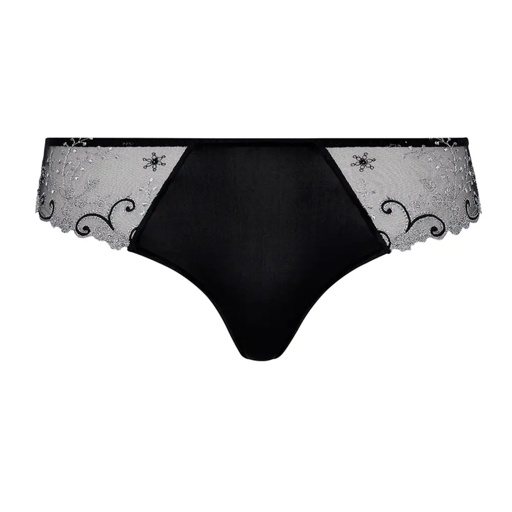 Women's Guipure Lace Mesh Cotton Tanga Panty