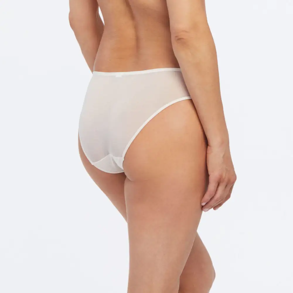 Women's Lace Mesh Decorative Bow Lightweight Bikini Panty