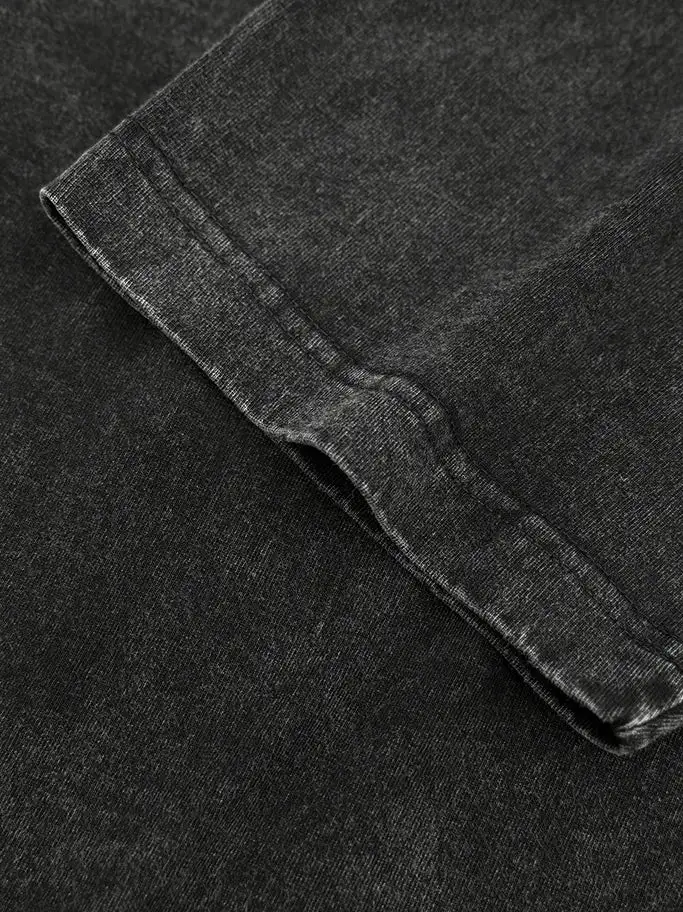 Woven Crew Neck Short Sleeve Tee