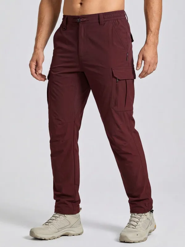 Men's Multi-Pocket Quick-Dry Travel D-Ring Cargo Pants