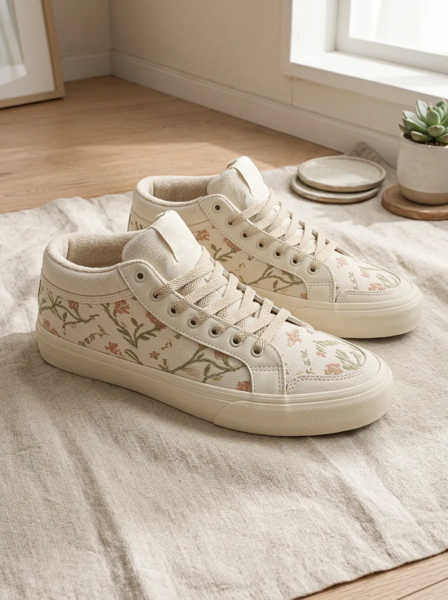 Women's Vintage Floral Botanical Versatile Skate Shoes