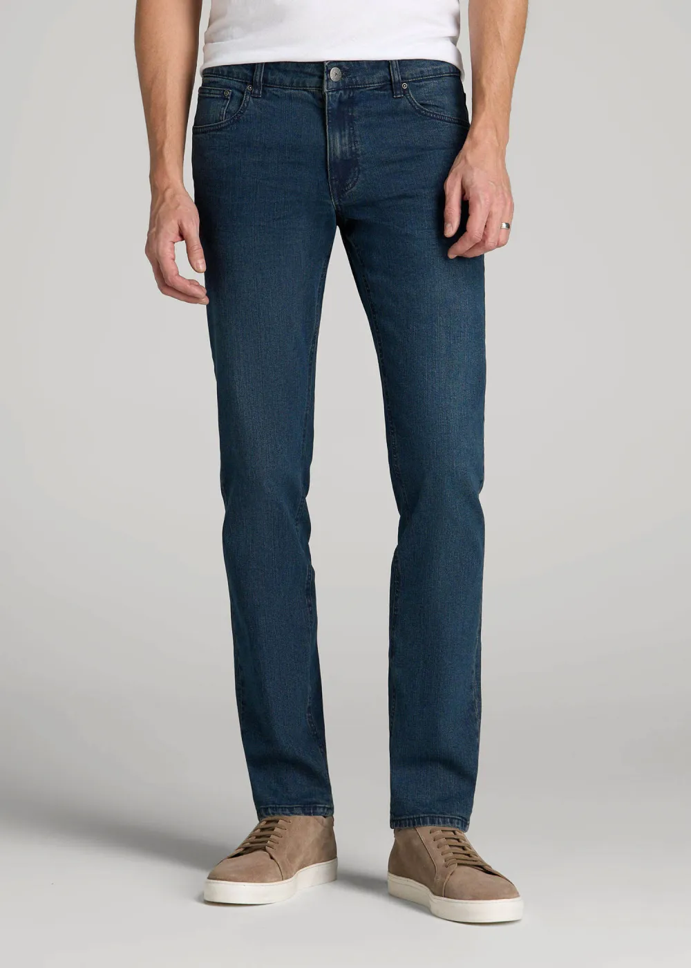 Men's Clean Line Tapered Cotton Stretch Jeans