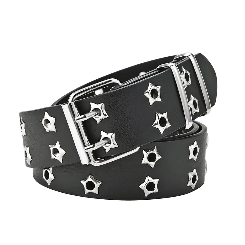Modern Rivet Detail Accent Belt