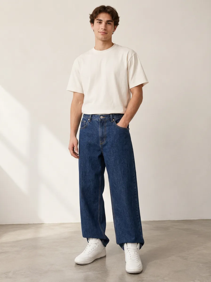 Comfort Focused Straight Fit Relaxed Fit Men's Modern Jeans