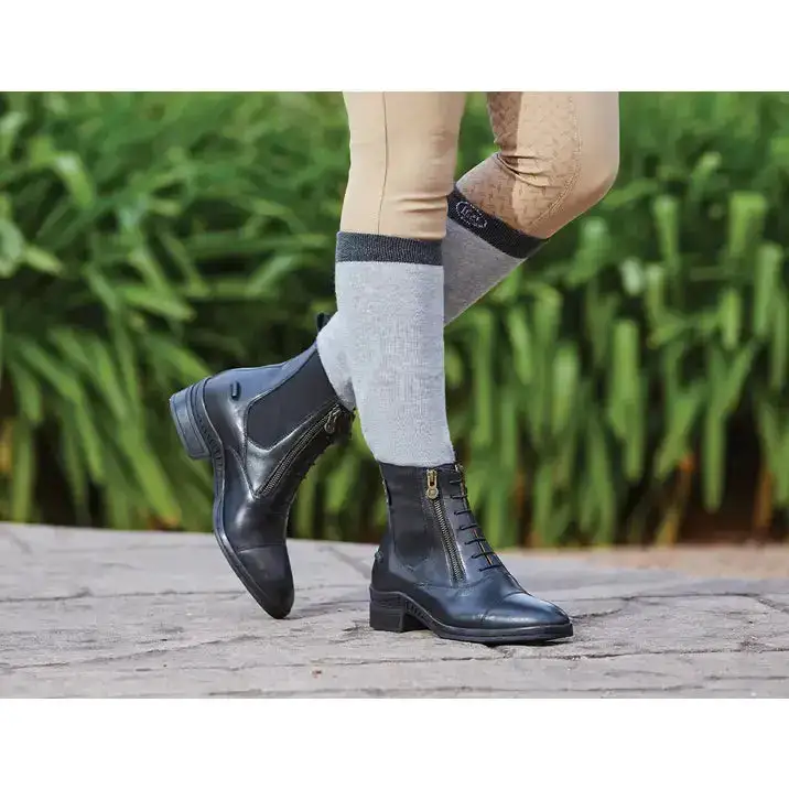 Modern Zip Leather Paddock Boots