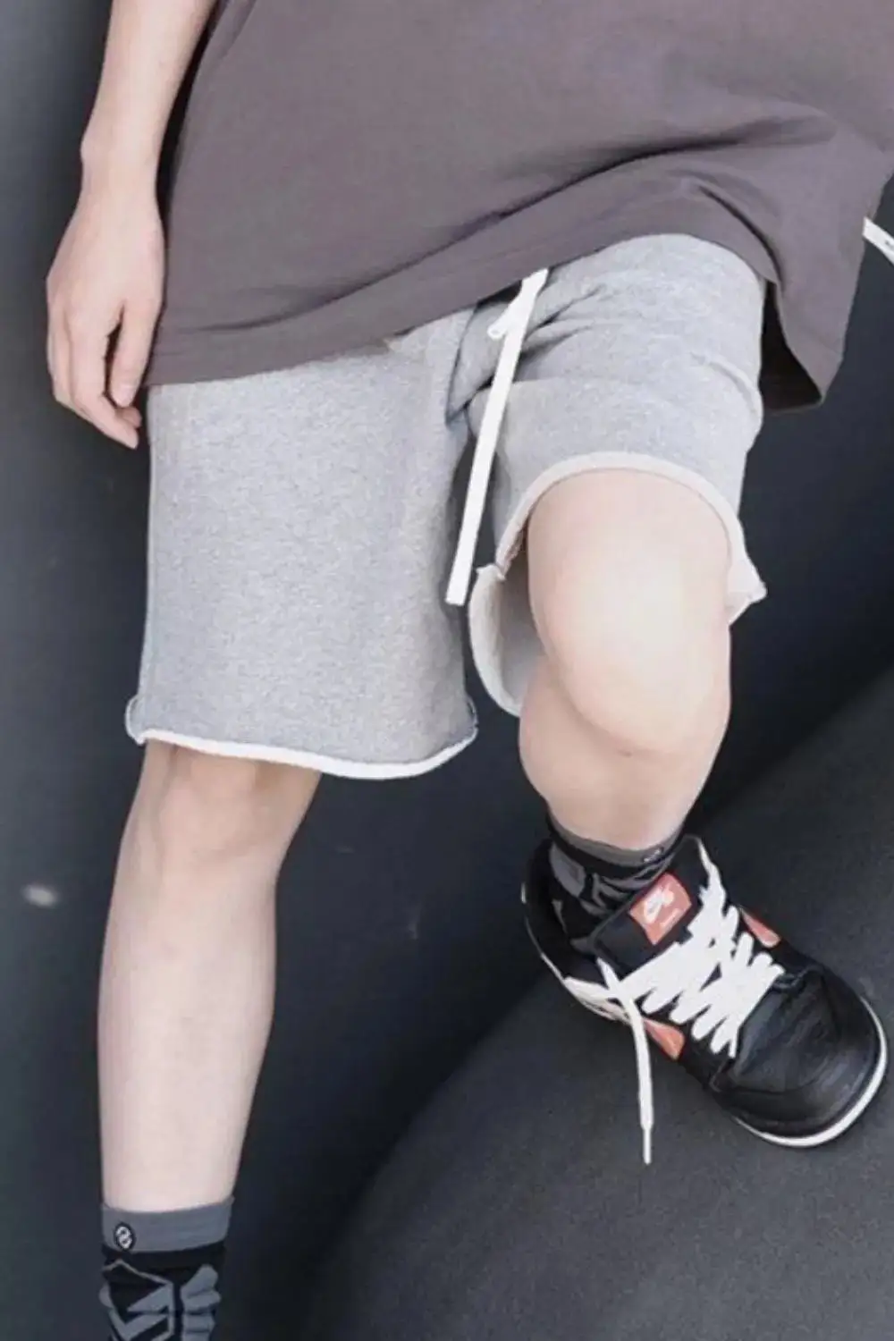 Soft Drawstring Cotton Blend Casual Shorts