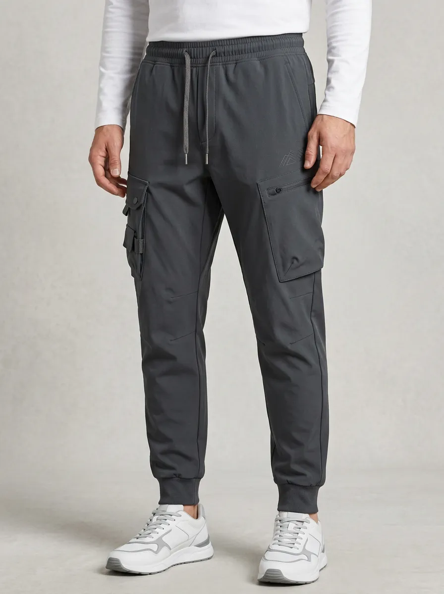 Streetwear Graphic Print Classic Look Men's Cargo Jogger Pants