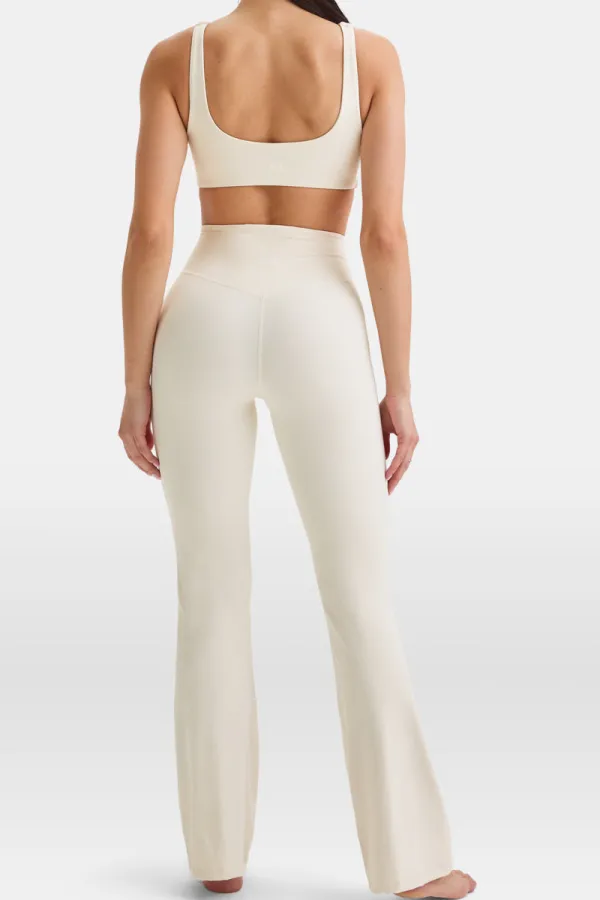 Training Wrap Waist Flared Yoga Leggings