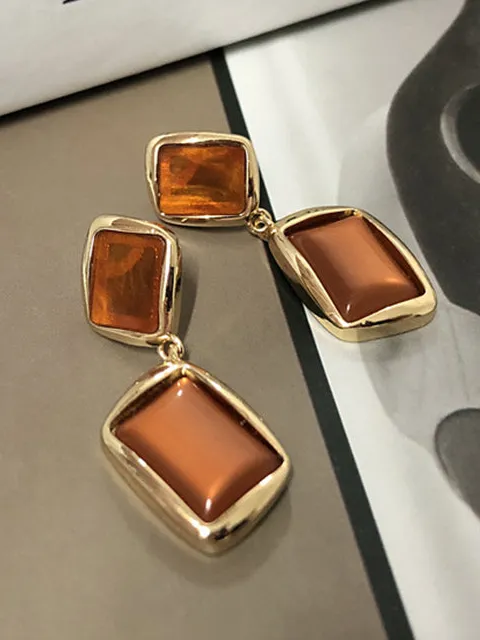 Polished Floral Accent Earrings
