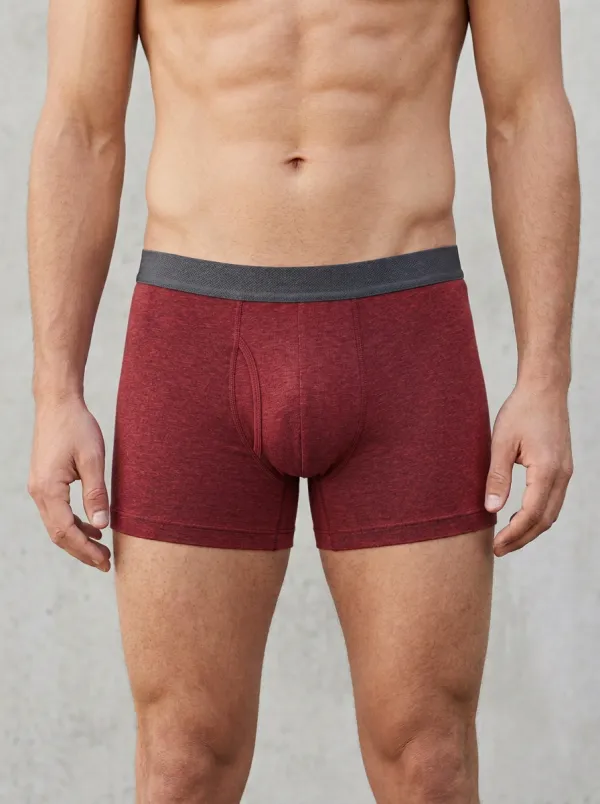 Men's Blue Heathered Boxer Briefs